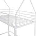 thumbnail image 6 of Aukfa Metal Bunk Bed Twin over Twin, House Shape Loft Bed for Kids Teens Bedroom, White, 6 of 8