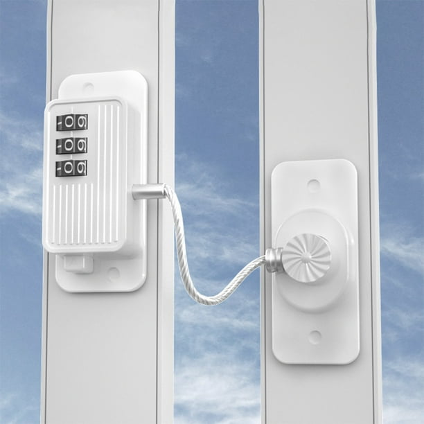 Candado de refrigerador blanco, candados de seguridad combinados, candados de puerta de refrigerador para niños