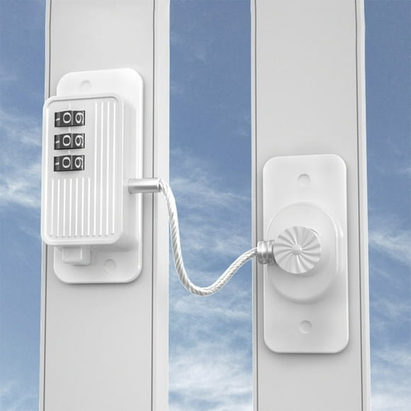 Candado de refrigerador blanco, candados de seguridad combinados, candados de puerta de refrigerador para niños