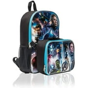 Marvel Avengers 15 Inch Backpack with Lunch Bag for Kids