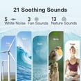 thumbnail image 3 of Despertador tipo máquina de sonido White Noise ANJANK con Bluetooth, 3 of 7