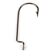 Ozark Trail 3/0 Offset Worm Hooks, High-Carbon Steel Fishing Hooks, 5 Pack