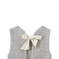 thumbnail image 4 of aturustex Women's Basic Knit Waistcoats Ladies Crew Neck Slim Tank Tops Bow Tie Back Sweater Vest Fashion Cozy Casual Blouses Daily Spring Fall Clothes Streetwear, 4 of 9