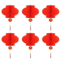60 PCS Paper Festive Lantern Shopping Mall Decorations Hanging Lanterns