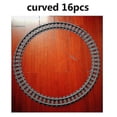 thumbnail image 1 of City Train Tracks Train Rail Straight Curved Tracks Sets Building Blocks Bricks Cross Flexible Track Parts Kids Construction Toy, 1 of 4