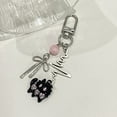 thumbnail image 5 of UNTERING Stylish Electric Guitar Keychain Pendant Butterfly Keyrings Unique Heart Key Ornament Fashion Bag Pendant Metal Texture, 5 of 8