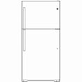 thumbnail image 3 of GTS18DTNRWW 28 Inch, 17.5 Cu. Ft. Freestanding Top Freezer Refrigerator with LED Lighting, 3 of 7