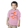 thumbnail image 2 of Awkward Styles Halloween Toddler Hoodie Girls Boys Orange Bats Fleece Hooded Sweatshirt, 2 of 5