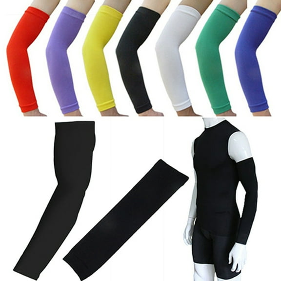 Fairnull 1 Pc Arm Sleeve Comfortable Elastic Nylon Outdoor Sports Arm Sleeve for Sport
