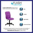 thumbnail image 4 of Flash Furniture Mid-Back Purple Quilted Vinyl Swivel Task Office Chair, 4 of 13