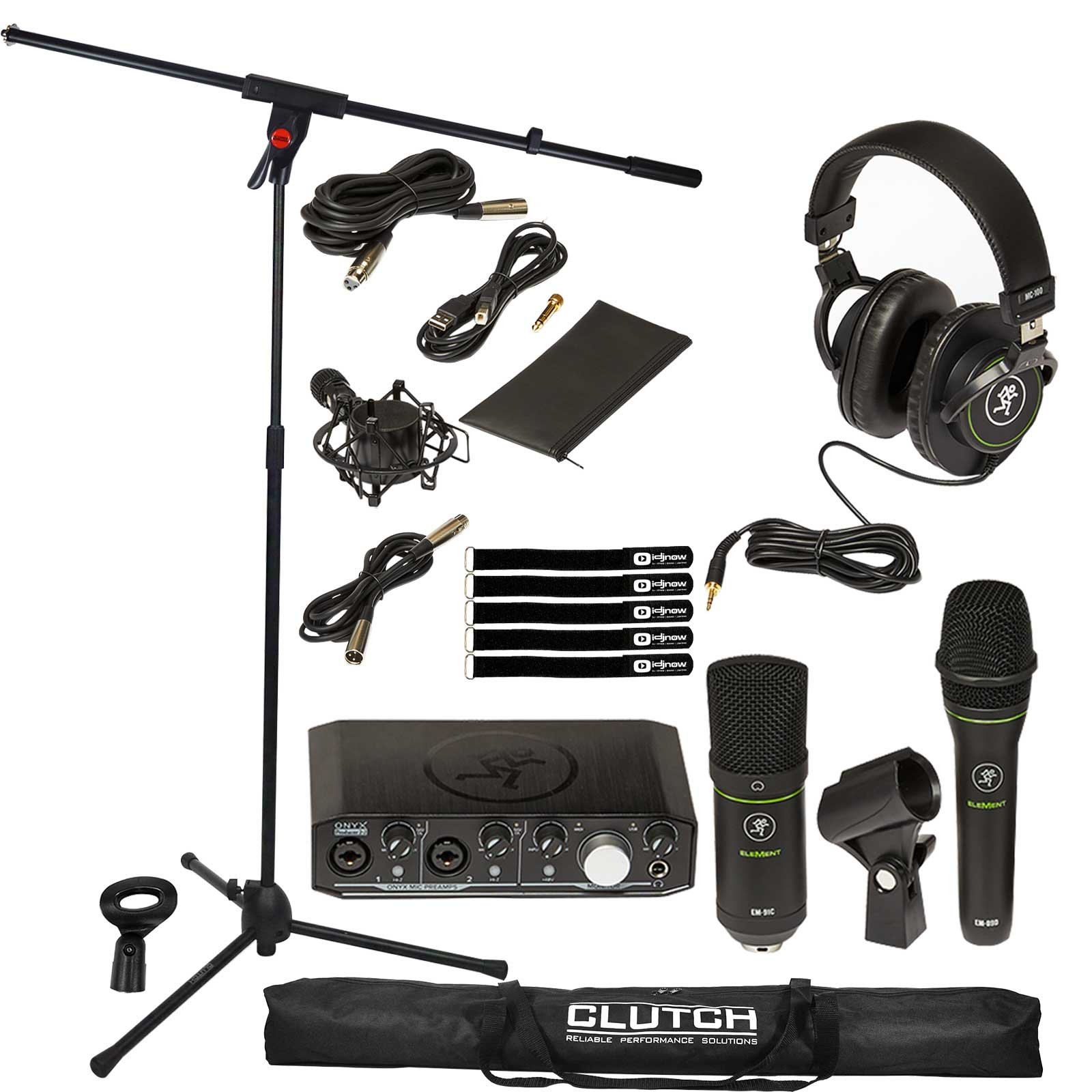 Mackie Producer Bundle Recording Bundle featuring Onyx Producer Interface with Microphone Boom