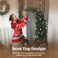 thumbnail image 4 of HOMCOM 6 ft Prelit Whimsical Christmas Tree, Xmas Tree with 200 LEDs and 8 Modes, Slim High Mountain Fir Holiday Decor, Green, 4 of 9