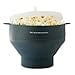 thumbnail image 3 of The Silicone Kitchen Silicone Microwave Popcorn Maker - Collapsible Bowl, Non-Toxic, Dishwasher Safe (Dark Blue), 3 of 4