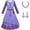 Blue, variant on Wish Asha Costume for Girls Princess Asha Dress Cosplay with Accessories 3-12Y