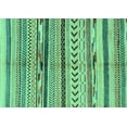 thumbnail image 1 of Ahgly Company Indoor Rectangle Oriental Turquoise Blue Modern Area Rugs, 8' x 10', 1 of 4