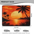 thumbnail image 7 of COEQINE Universal Car Trunk Mat All Weather Cargo Liner Floor Mat with Non-Slip Backing Scratch-proof Pet Cargo Mat Suitable for Most Car Models, Tropical Palm Tree Sunset, 7 of 7