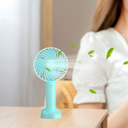 

Djiypn Handheld Fan Portable Fan 3 Speed Wind Mini Travel Fan With Backup Power Hand HandHeld Fan USB Foldable Electric Plastic Blue