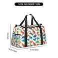 thumbnail image 3 of Fuzoiu Colorful Dinosaur Print Travel Duffle Bag,Carry On Tote Bags,Duffel Bag,Sport Gym Bag, Hospital Bag for Labor and Delivery, Overnight Bag,Luggage Bag, 3 of 7