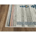 thumbnail image 4 of Abani Porto Tribal Rectangle Southwestern Tribal Print Blue and Orange Area Rug 3' x 5' 3' x 5', 4 of 5