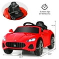 thumbnail image 2 of Gymax 12V Kids Ride On Car Maserati GranCabrio Licensed w/ Remote Control& Lights Red, 2 of 10