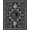 Black White, Pattern 7, variant on ODIKA 8'x10' Washable Area Rug Stars Tarot Border Divination Mushroom Runway Gothic Boho Snake Playful for Dining Room, Large Office, Lounge, Non-Slip Chair-Friendly Mat