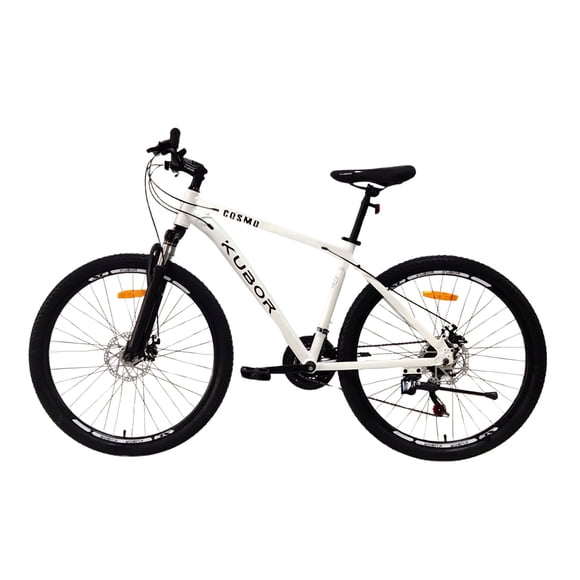 Bicicleta de Montaña Aluminio Rodada 26 21 Velocidades Kubor Blanco Cosmo