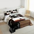 thumbnail image 3 of Castle Fairy Female Men Women Western Cowgirl Full Size Comforter Sets 3-Piece,Hippie Tribal Aztec Bedding Comforter Set,Animal Horse Lightweight Bedding Sets,Luxury Bedroom Decor,Reversible, 3 of 8