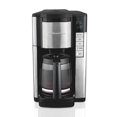 thumbnail image 1 of Hamilton Beach Digital 12 Cup Programmable Coffee Maker, Black/Stainless Steel, 1 of 4
