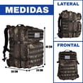 thumbnail image 3 of Mochila Tactica Militar Impermeable | Mochila Para Viaje, Senderismo, De Asalto | Maleta Para Gimnasio 45 lts Grado Militar. MIMA 2  Militar, 3 of 6
