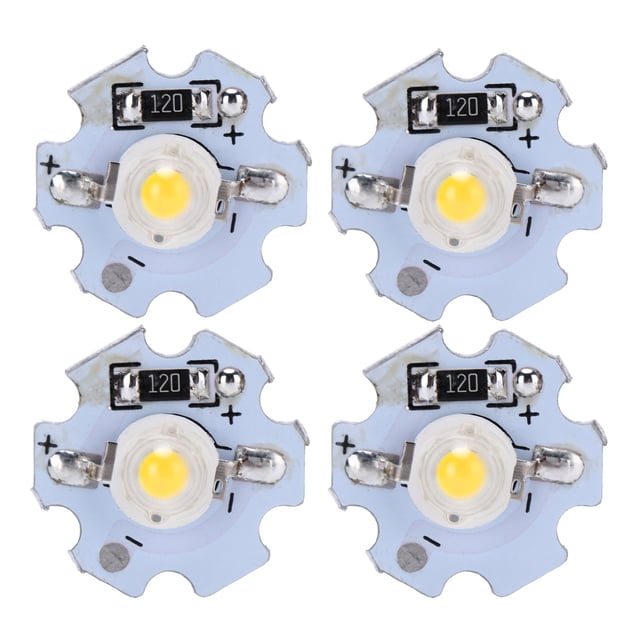 Fyydes 25Pcs 0.5W 5V High Power LED Lamp Bead Light Source Chip With Aluminum Plate( GP