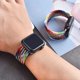 thumbnail image 4 of Solo Loop trenzado de encaje compatible con Apple Watch Band 42/44/45 para hombres y mujeres, correa elástica de nailon elástico de encaje para iWatch Series SE 7 6 5 4 3 2 1 JM, 4 of 6