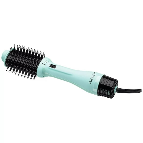 Revlon One-Step Volumizer Plus Hair Dryer and Hot Air Brush, Ice Blue -  