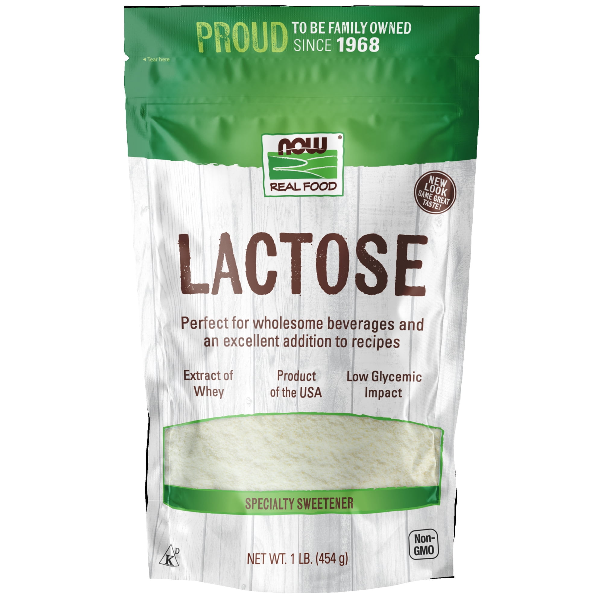 NOW Foods, Lactose, Encourages Beneficial Gut Bacteria, Product of the , 1-Pound (Packaging May Vary)