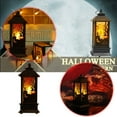 thumbnail image 2 of 2 Pack Halloween Lantern Decorations – 5.2” LED Candle Lantern with Flickering Flames, Battery Operated for Indoor Outdoor Halloween Party, Haunted House, Porch & Garden Decor, 2 of 8