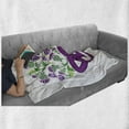thumbnail image 6 of Thistle Soft Flannel Fleece Throw Blanket, Celtic Knot and Thistle Plant in Basket Form with Flowers, Cozy Plush for Indoor and Outdoor Use, 50" x 70", Shamrock Green Violet, by Ambesonne, 6 of 6