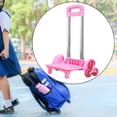 thumbnail image 6 of yotijar Backpack Trolley 6 Wheels Luggage Cart for Backpack Personal Travel Children Pink, 6 of 8