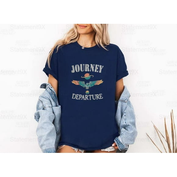 Statement94Journey Departure Smoke Music Rock Band Album Cover Art Style Steve Perry, for unisex up to 5XL.