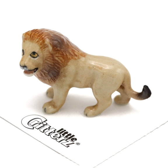 Lion "Leo" - miniature porcelain figurine