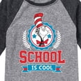 thumbnail image 3 of Dr. Seuss - Cat in the Hat School Is Cool - Toddler And Youth Raglan Graphic T-Shirt, 3 of 5