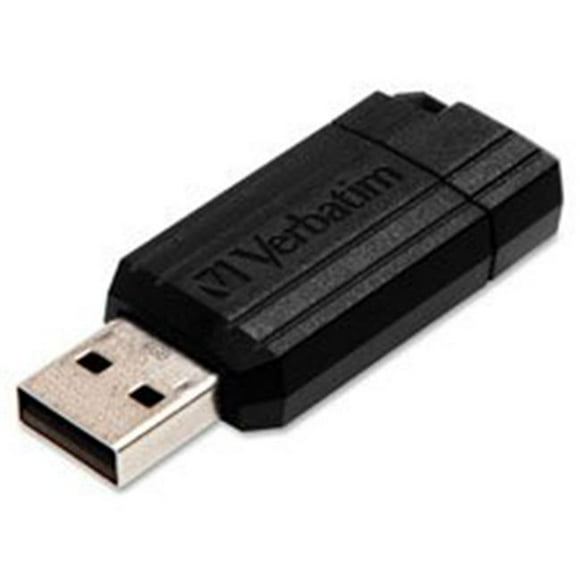 Verbatim VER49063BD PinStripe USB Drive 16GB - Black