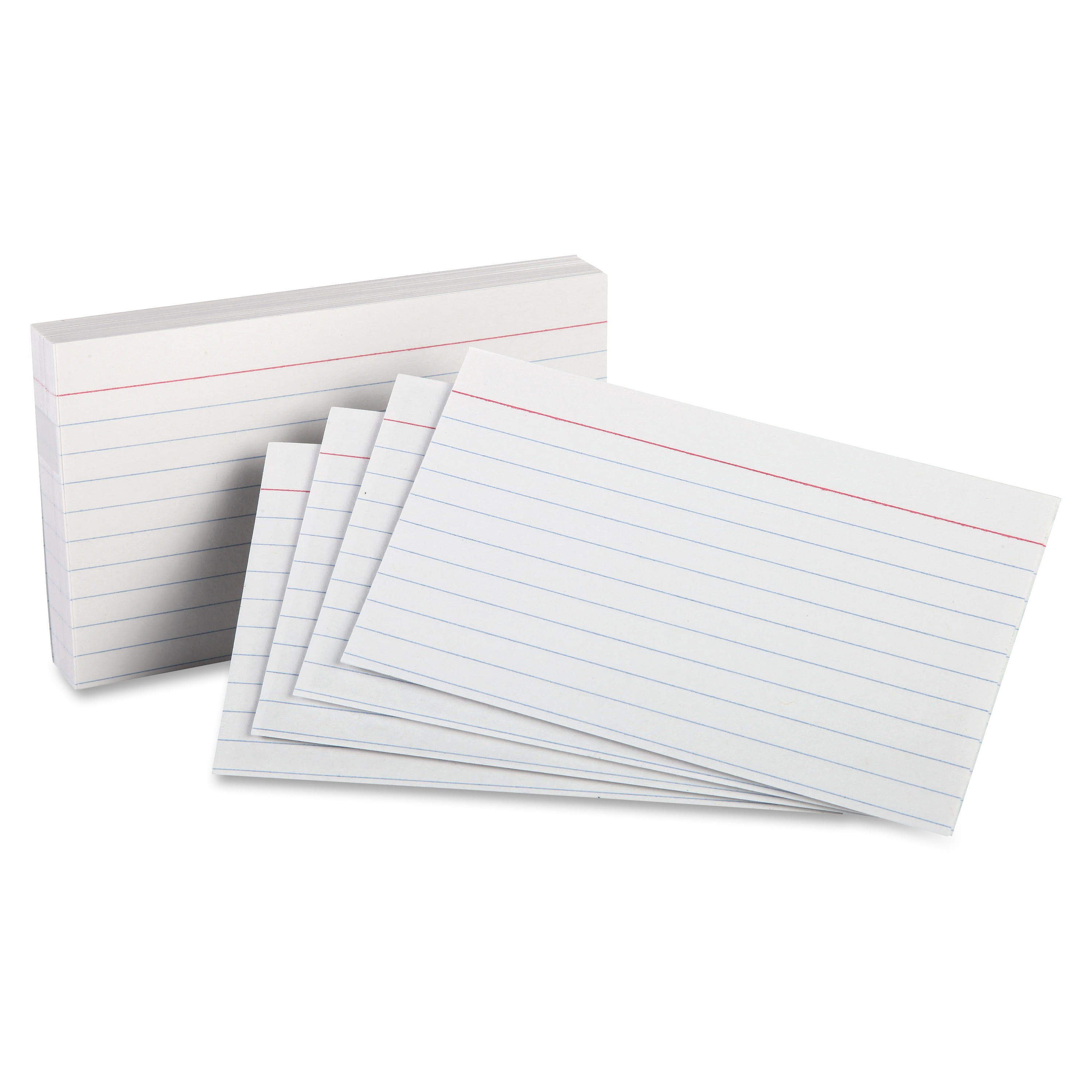 7321 Che 100 Per Pack Oxford Ruled Color Index Cards 3 x 5 Cherry