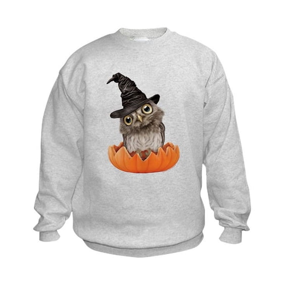 CafePress - PD Moreno's Halloween Owl - Kids Sweatshirt, Youth Crew Neck Sweatshirt