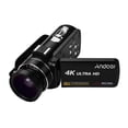 thumbnail image 1 of Camara de video Andoer 4K Handheld DV Cámara de video digital profesional Cámara de video con sensor CMOS con lente gran angular 0.45X con montura de zapata macro Monitor IPS de 3.0 pulgadas Disparo e Andoer Camara de video, 1 of 7