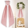 thumbnail image 4 of Scalloped Edge Wreath Sash Bows, Long Tail Decorative Wreath Decorations, Farmhouse Rustic Front Door Indoor Outdoor Home Decor, Spring Summer Wedding Bridal Decorations, 4 of 6