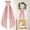 Pink, variant on HomelyJoy Wreath Sash for Front Door, Pink Wreath Ribbon with White Scalloped Edge, Decorative Fabric Streamer for Wreaths Porch and Home Decor