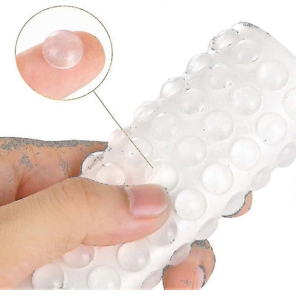 200pcs Cabinet Bumpers Clear Rubber Bumpers Self Adhesive, Soft Cabinet Door Bumper Pads