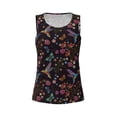 thumbnail image 4 of Lsque Humming Bird And Tropical Flowers Printed Workout Tank Tops for Women, Athletic Sports Tank Tops, Compression Sleeveless Dry Fit Shirts,Sleeveless Yoga Shirt-Medium, 4 of 9
