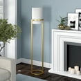 thumbnail image 5 of Evelyn&Zoe 12" Brass Finish Metal/Fabric Floor Lamp, 5 of 7