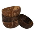 thumbnail image 1 of Minkissy 4Pcs Natural Coconut Shell Bowls For Snack Storage And Table Decoration, 1 of 5
