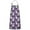 Purple French Bulldog, variant on Red Dog Art Footprint Apron-Garden Aprons for Women with Pockets-Cotton Linen Waterproof Kitchen Cooking Gardening Aprons Adjustable for Kitchen,Cooking,BBQ and Salon 33x27 Inch